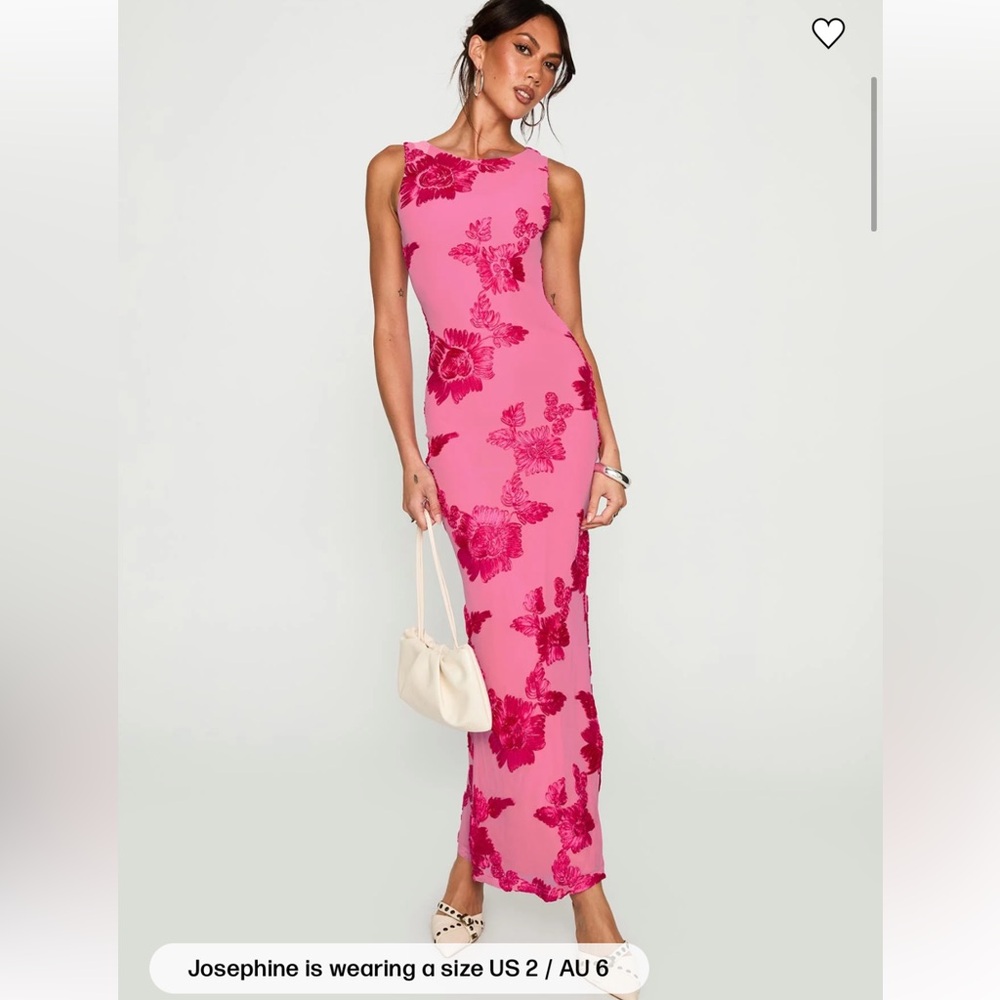 Floral Pink Maxi Dress
